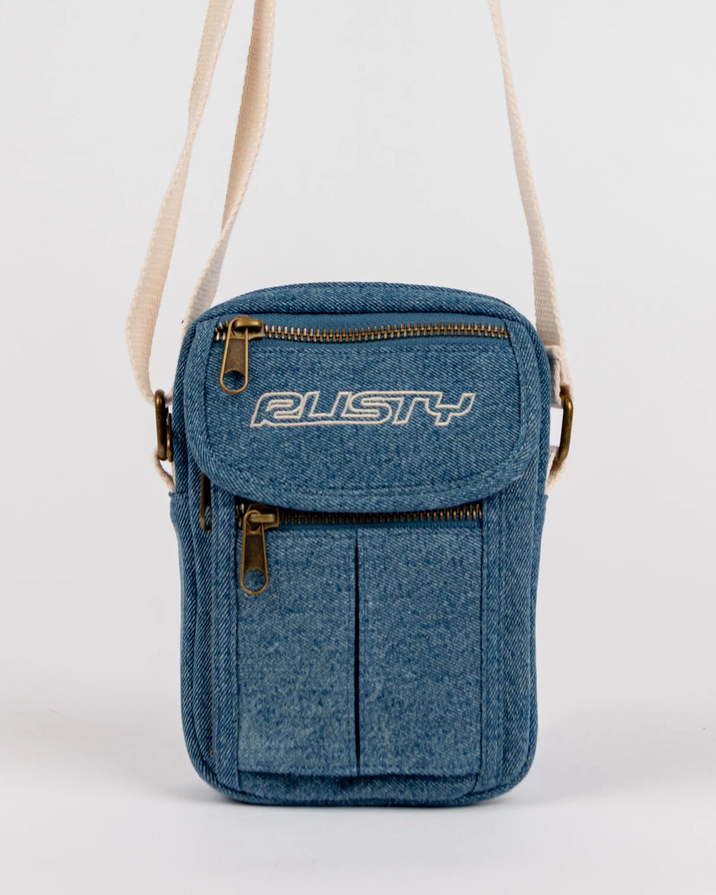 Rusty Billie Jean Denim Crossbody Bag