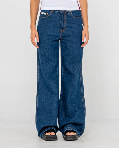 Rusty Cyprus High Waist Wide Leg Jeans