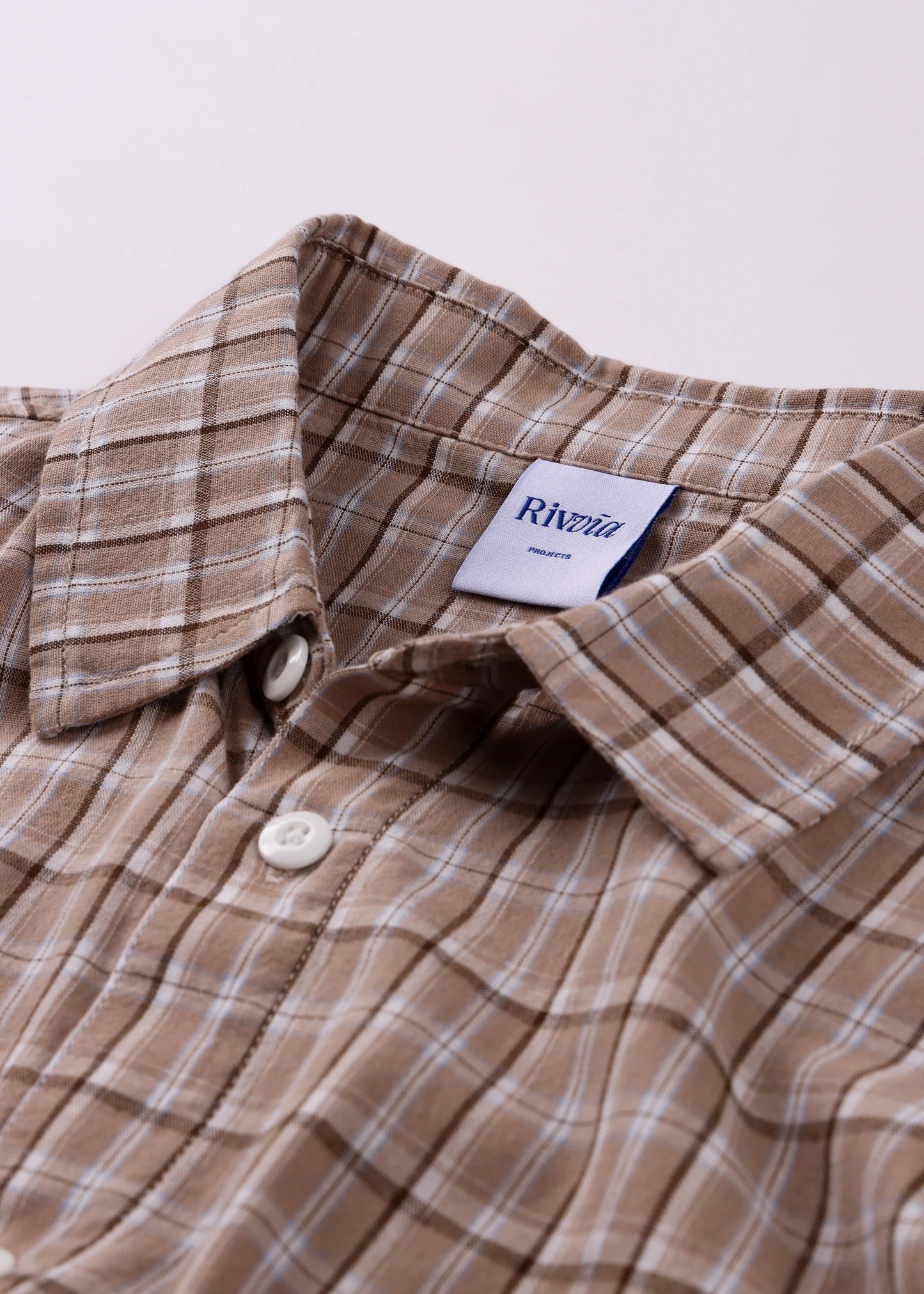RIVVIA VV CHECK LS SHIRT : BROWN - essential surf and skate