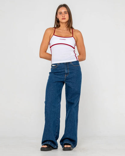 Rusty Cyprus High Waist Wide Leg Jeans