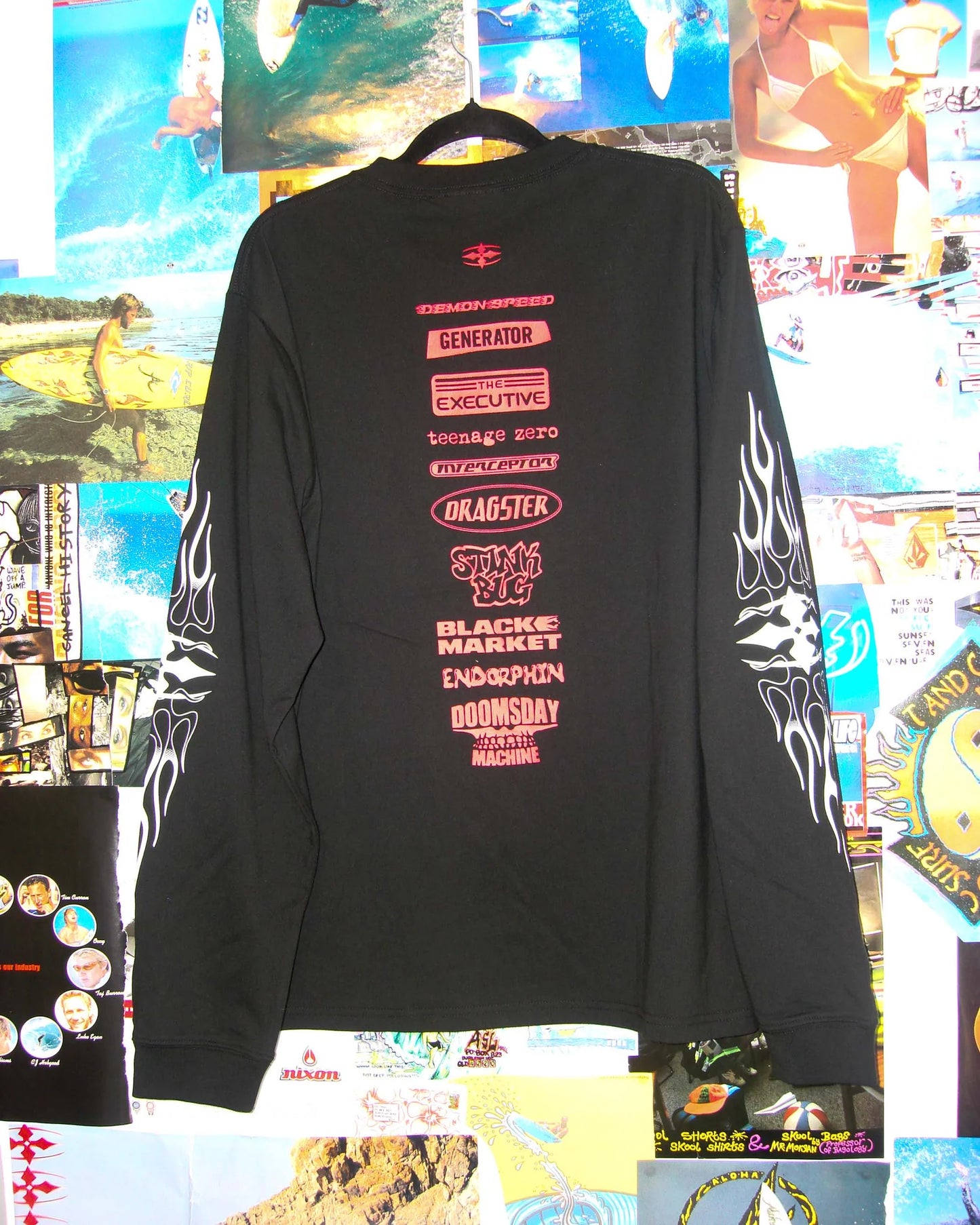 RITUAL VISION FLAME LONG SLEEVE TEE - essential surf and skate