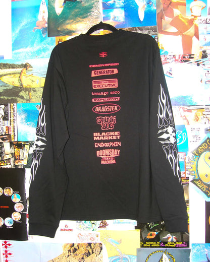 RITUAL VISION FLAME LONG SLEEVE TEE - essential surf and skate