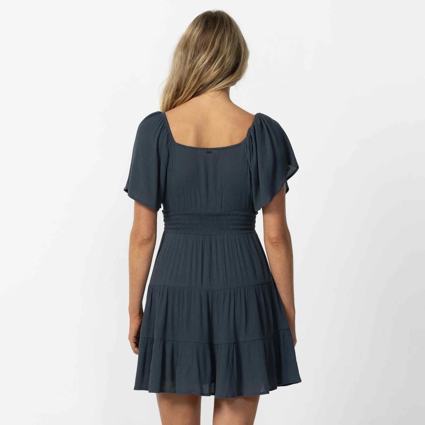 O’NEILL LAYKEN SOLID MINI DRESS - SLATE