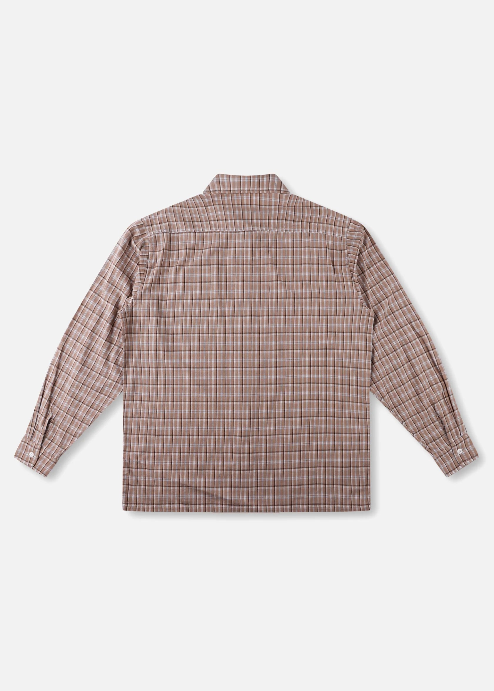RIVVIA VV CHECK LS SHIRT : BROWN - essential surf and skate