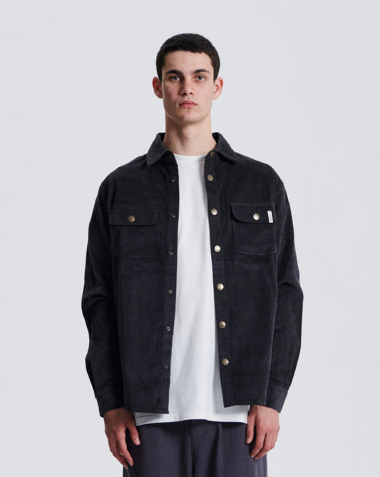 Critical Slide Surface Cord Overshirt - Vintage Black