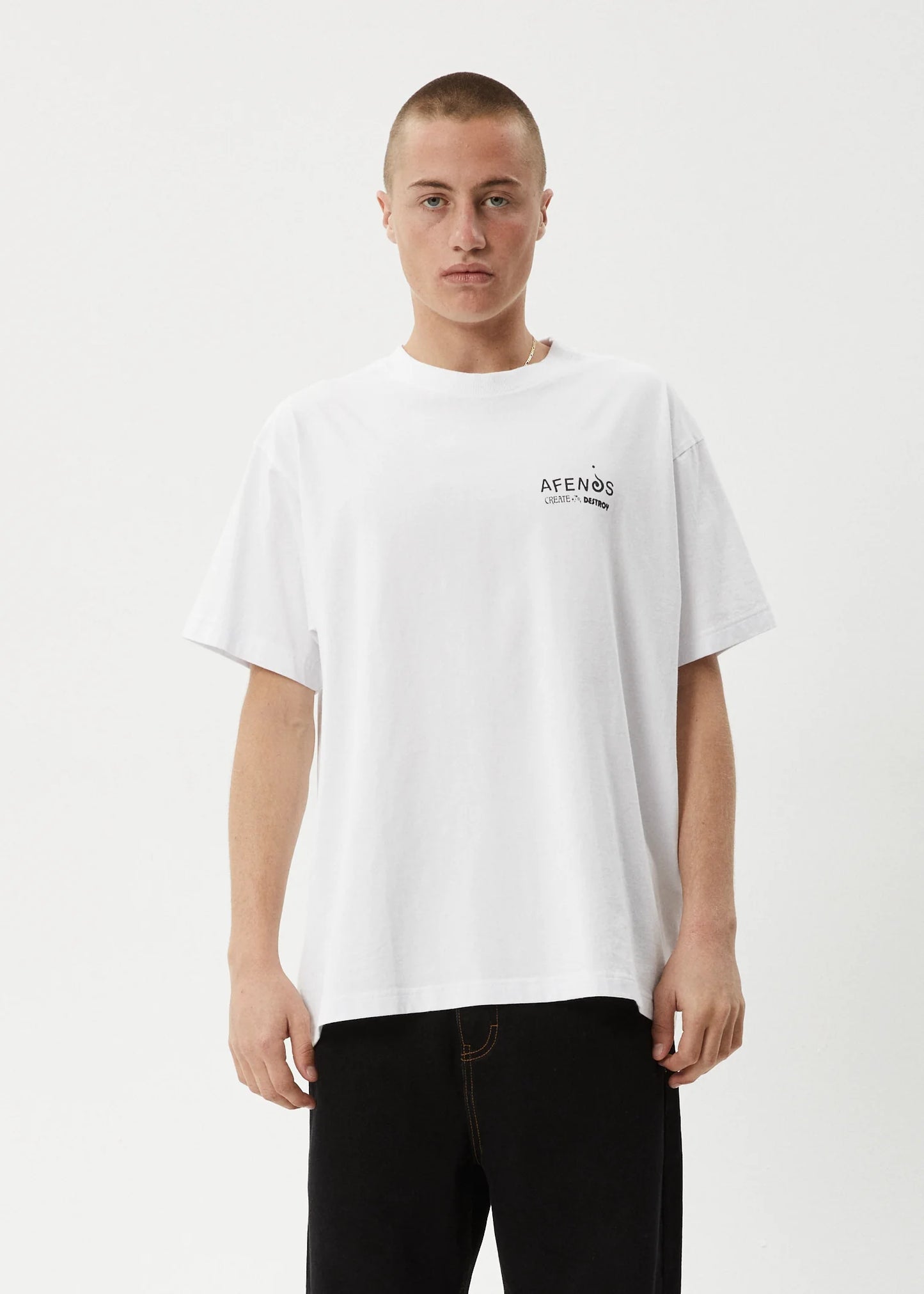 AFENDS MIND OVER - HEAVYWEIGHT BOXY TEE