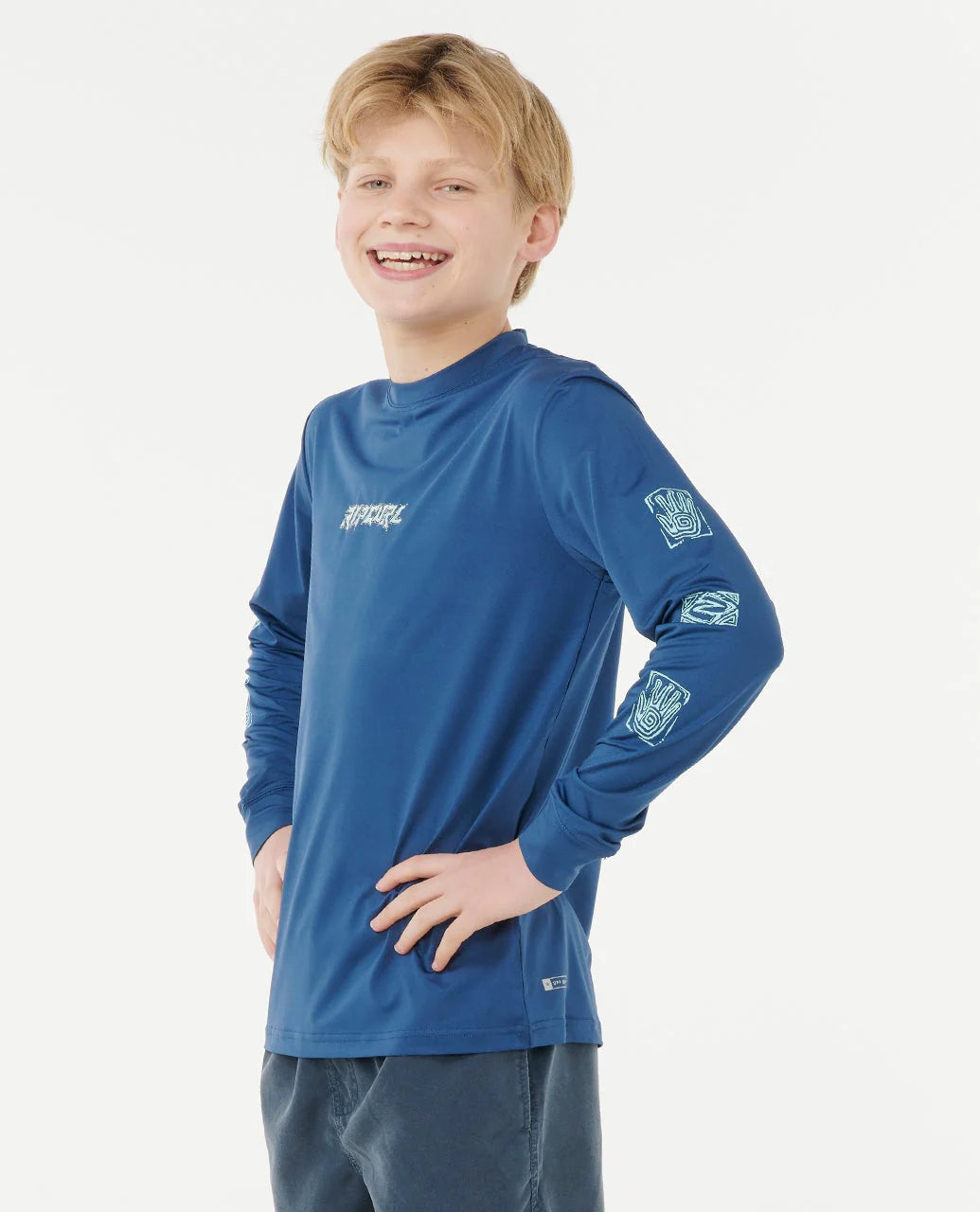 RIP CURL TROPIC DAZE UPF LONG SLEEVE RASH VEST - KIDS