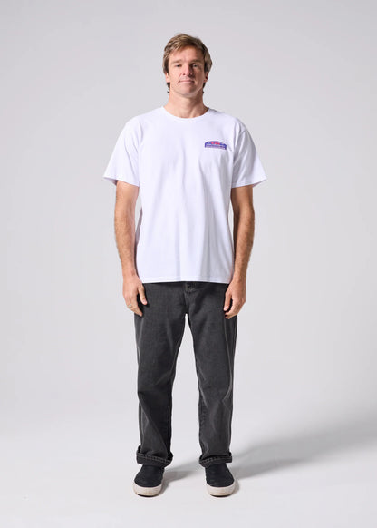 RIVVIA JAPAN VACATION T-SHIRT : WHITE - essential surf and skate