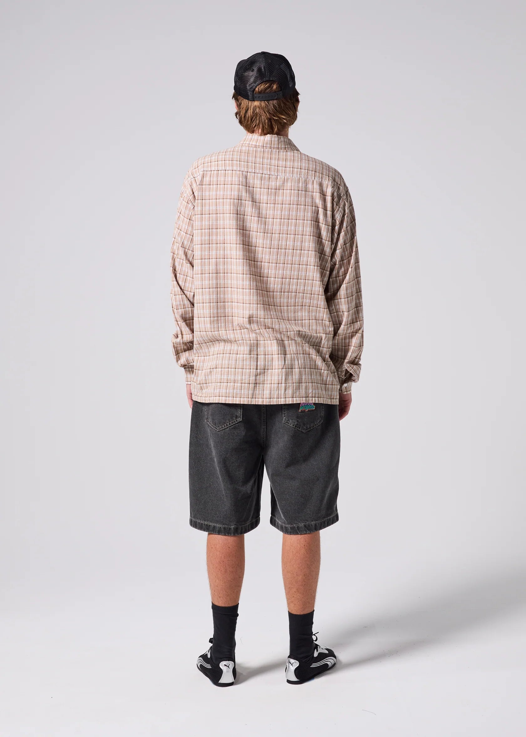 RIVVIA VV CHECK LS SHIRT : BROWN - essential surf and skate