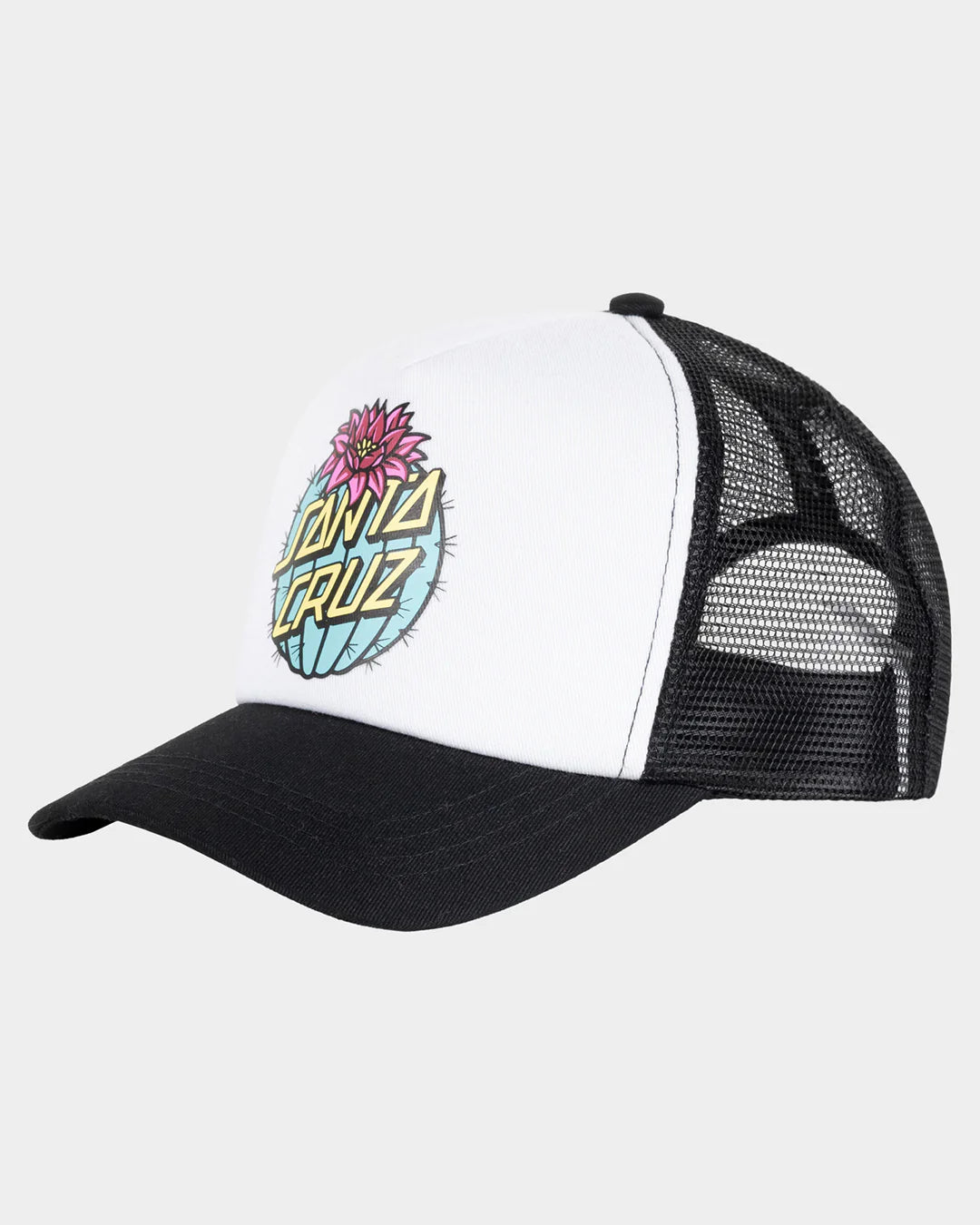 Santa Cruz Cactus Dot Girls Trucker Cap Black