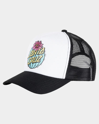 Santa Cruz Cactus Dot Girls Trucker Cap Black