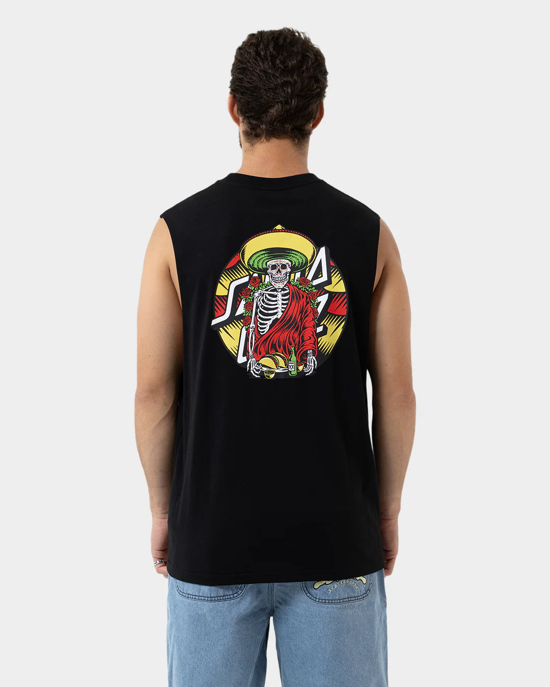 Santa Cruz Guzman Dining Dot Men's Muscle T-shirt Black