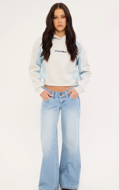 Rusty Mini Tides Cropped Hooded Fleece - essential surf and skate