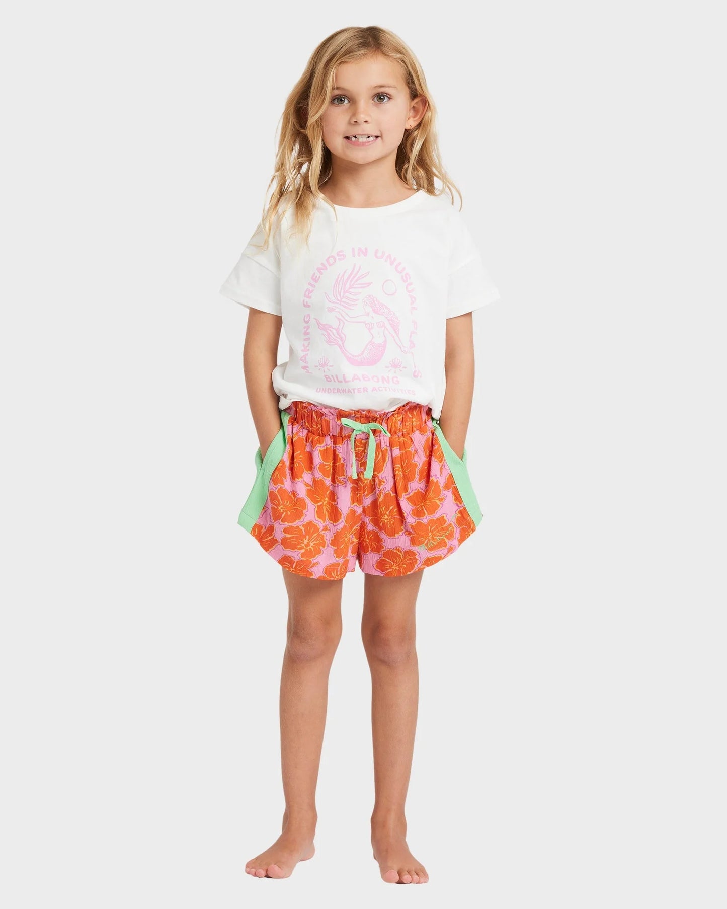 Billabong Girls 0-5 Happy Hibiscus Olly Shorts