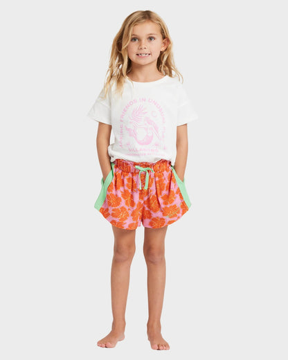 Billabong Girls 0-5 Happy Hibiscus Olly Shorts