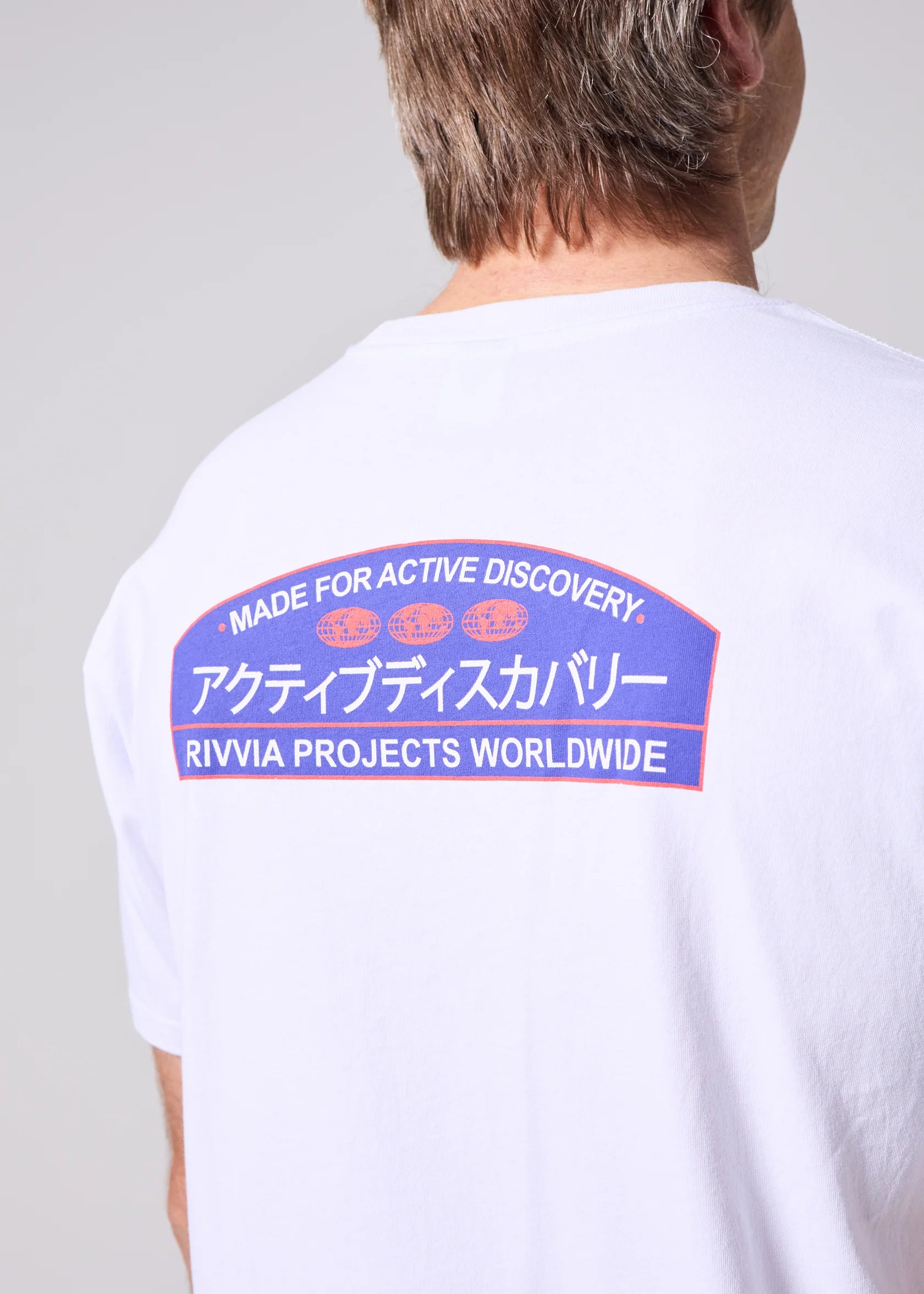 RIVVIA JAPAN VACATION T-SHIRT : WHITE - essential surf and skate