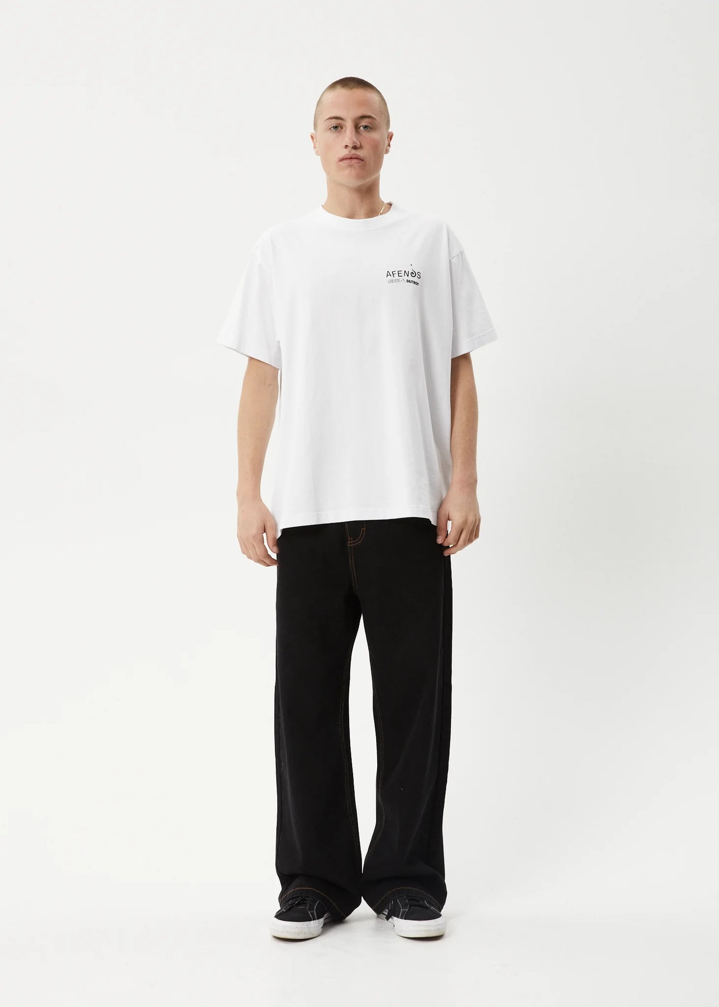 AFENDS MIND OVER - HEAVYWEIGHT BOXY TEE
