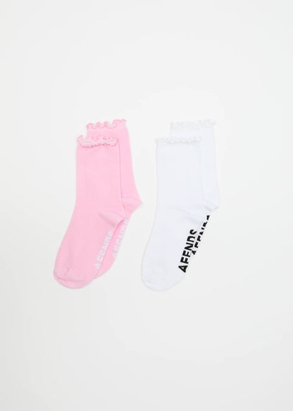 AFENDS FRILL SEEKER - SOCKS TWO PACK
