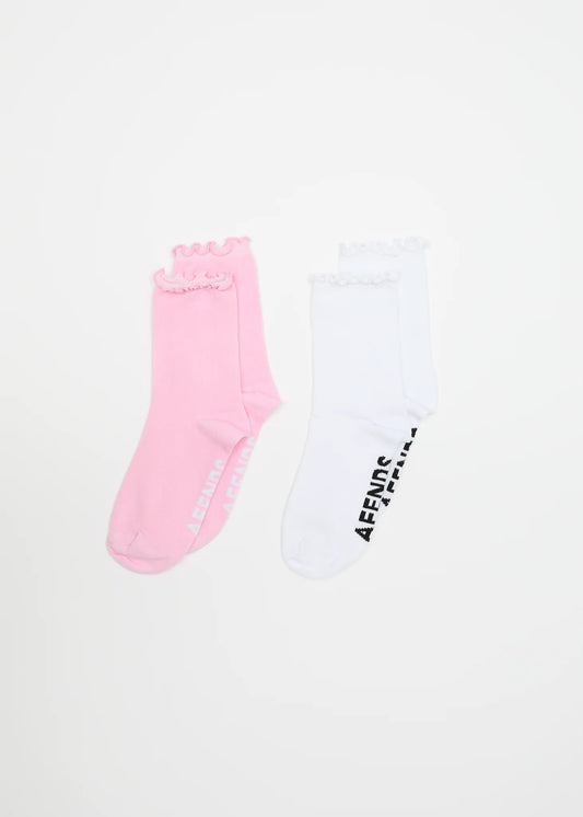 AFENDS FRILL SEEKER - SOCKS TWO PACK