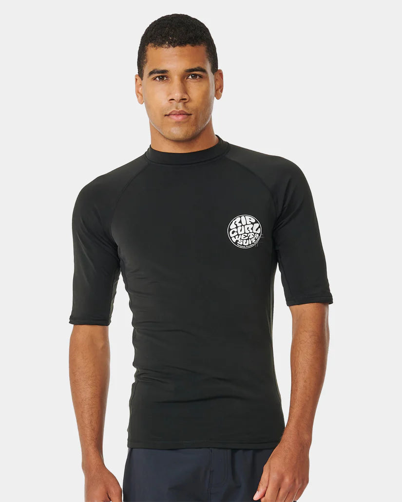 RIP CURL ICONS UPF50+ BRUSHED SHORT SLEEVE RASH VEST