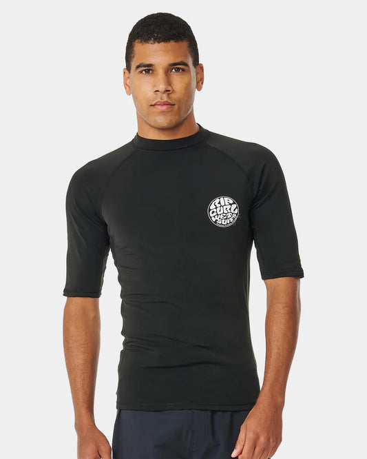 RIP CURL ICONS UPF50+ BRUSHED SHORT SLEEVE RASH VEST