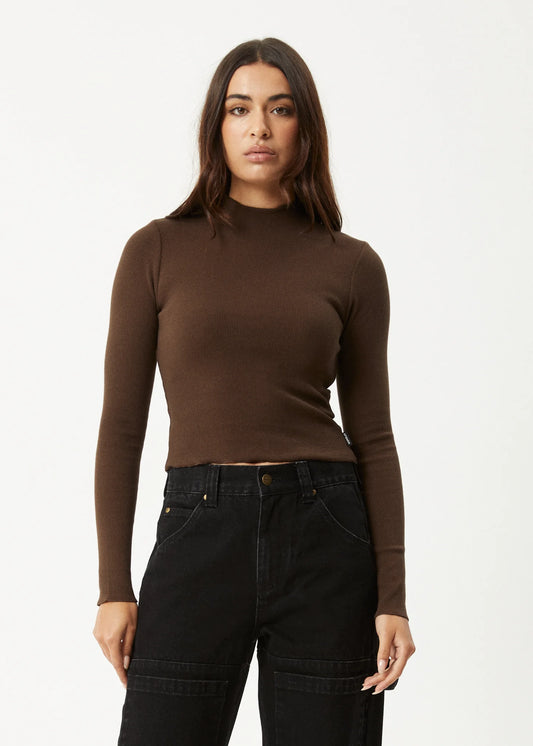 AFENDS ICONIC - LONG SLEEVE RIB TOP
Long Sleeve Rib Top