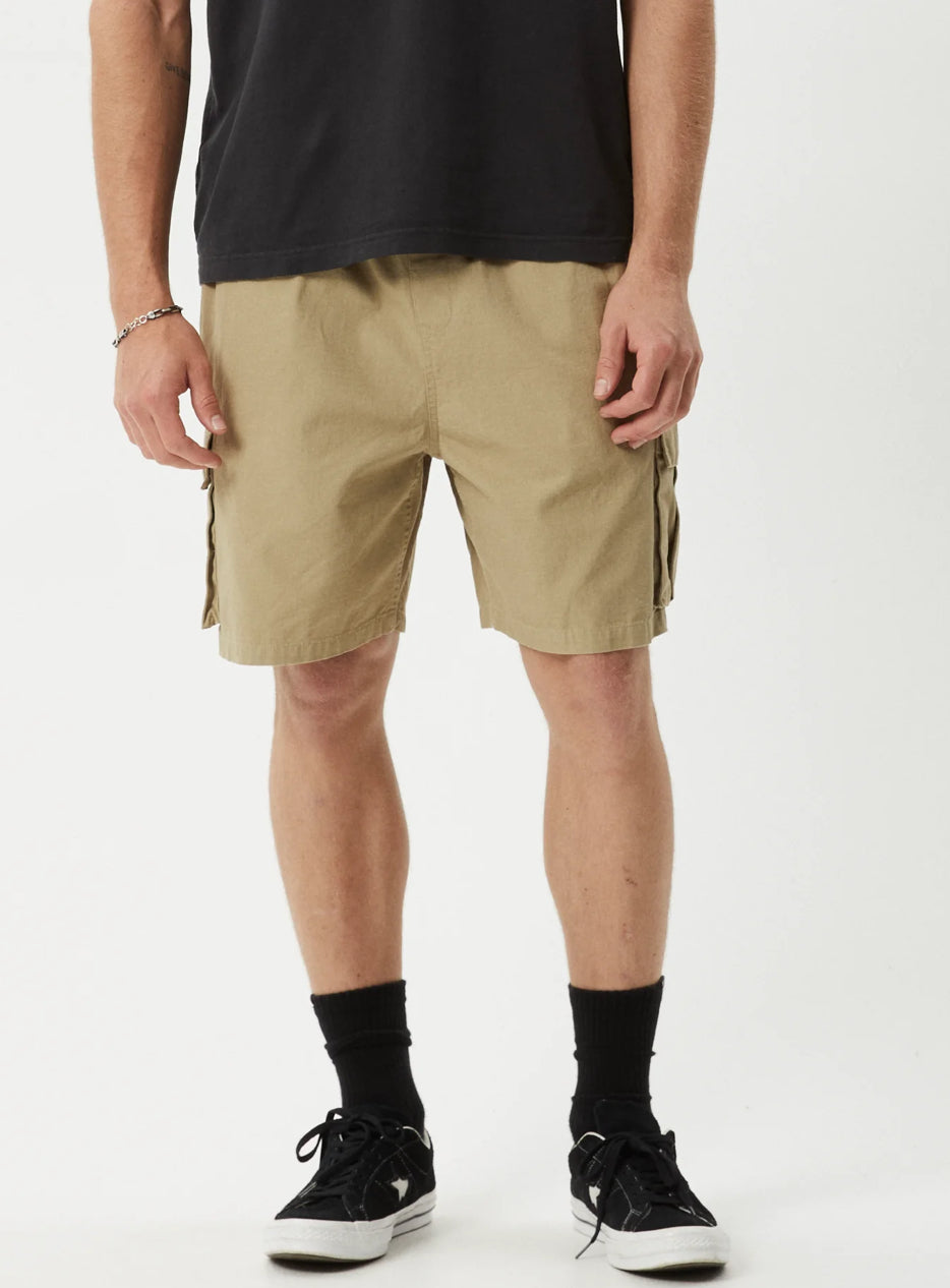 Ripped out 98 organic oversized cargo short 22 inch - essential surf and skate