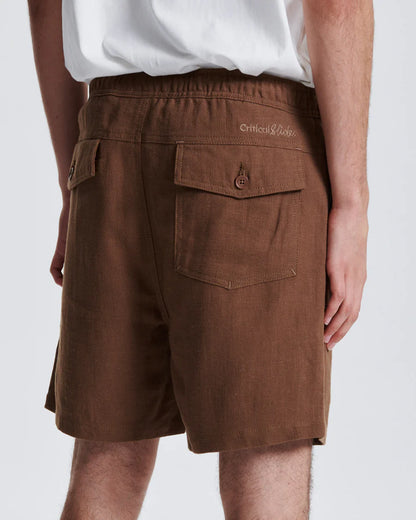 Critical Slide Cruiser Linen Short - Tobacco