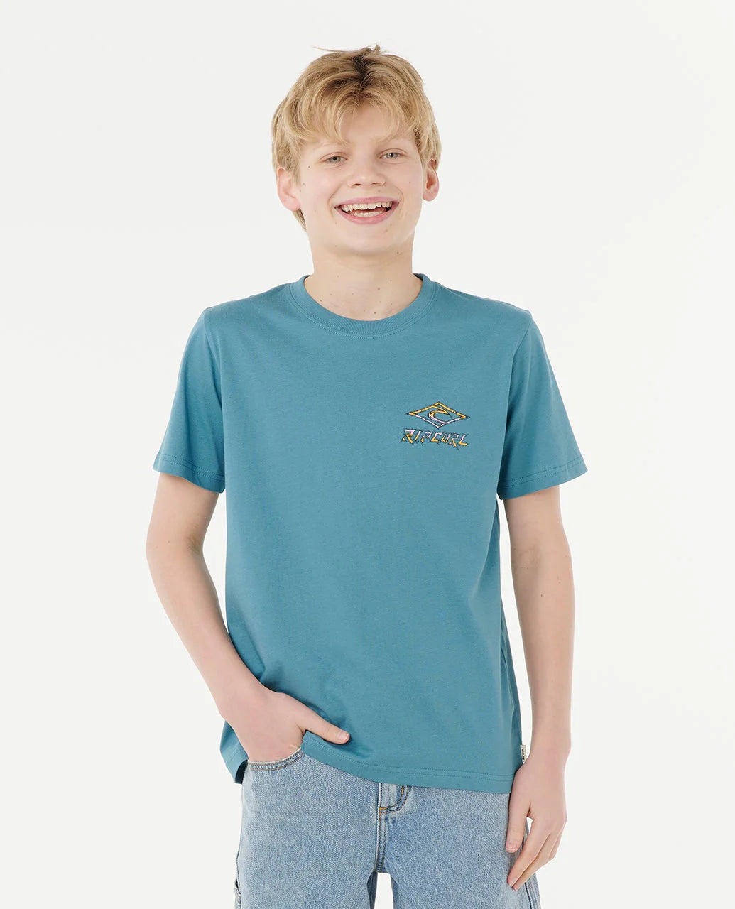 RIP CURL TROPIC DAZE LOGO TEE - KIDS