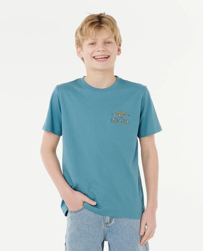 RIP CURL TROPIC DAZE LOGO TEE - KIDS