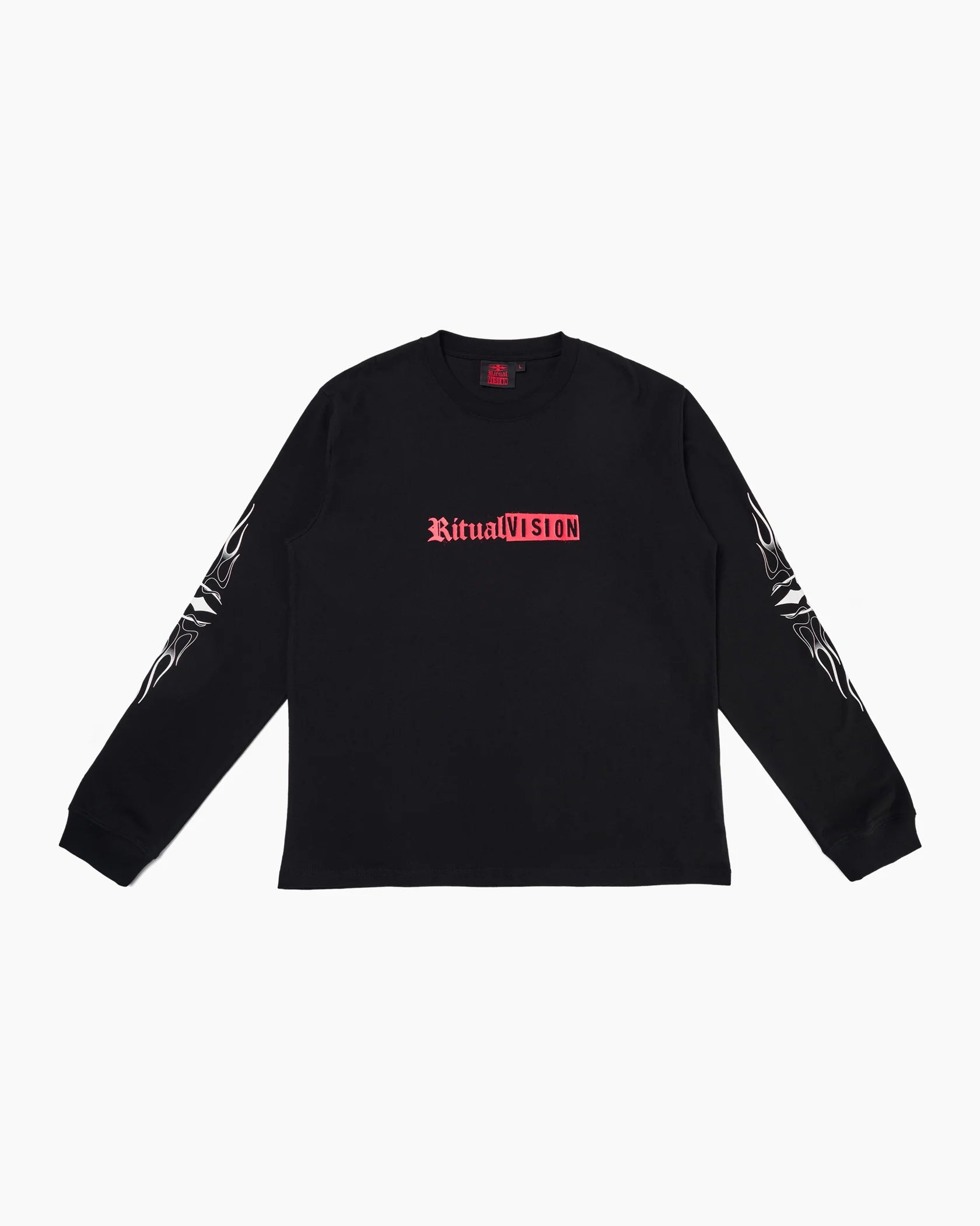 RITUAL VISION FLAME LONG SLEEVE TEE - essential surf and skate