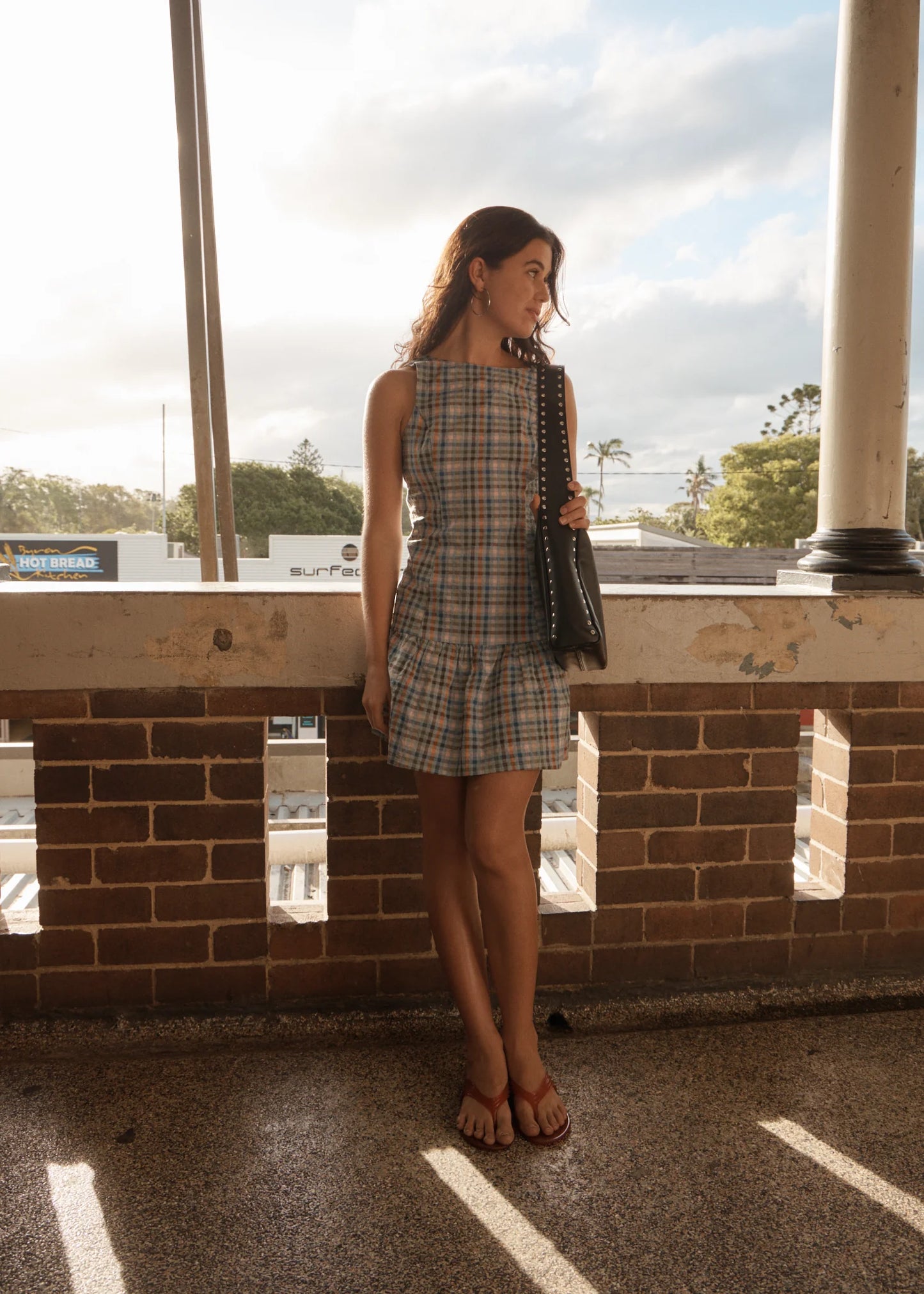 AFENDS AMELIE CHECK - MINI DRESS