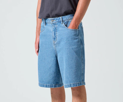 RIVVIA WORLD SERIES DENIM SHORT : BLUE