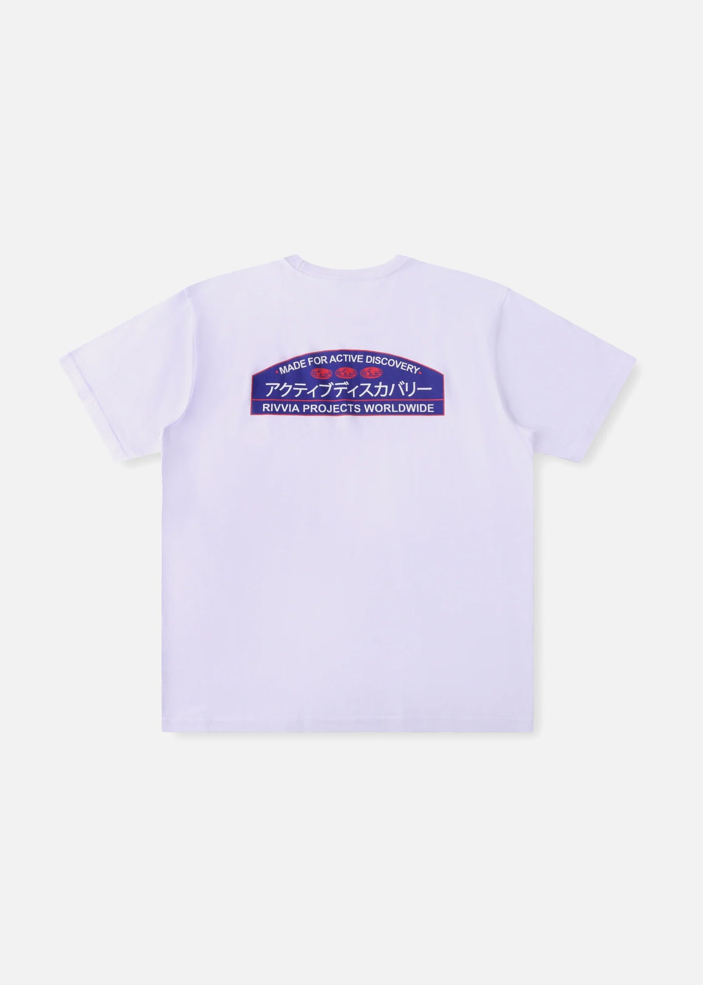 RIVVIA JAPAN VACATION T-SHIRT : WHITE - essential surf and skate