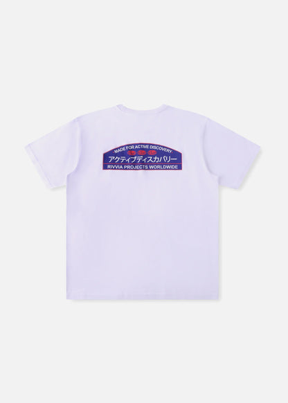 RIVVIA JAPAN VACATION T-SHIRT : WHITE - essential surf and skate