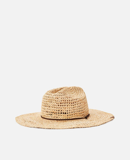 RIP CURL CRUSHABLE STRAW COWGIRL HAT - essential surf and skate