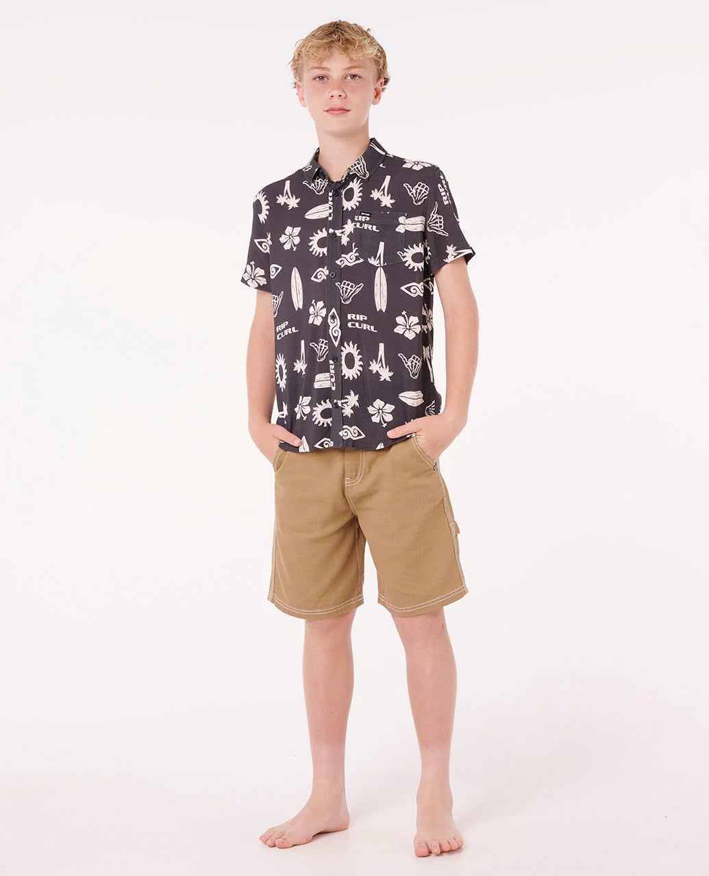 RIP CURL ISLAND PARADISO SHIRT - KIDS