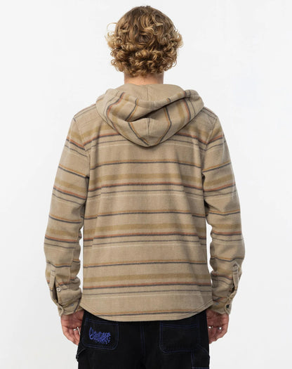 O’NEILL MEN'S CANYONS HOODED SUPERFLEECE - KHAKI - essential surf and skate