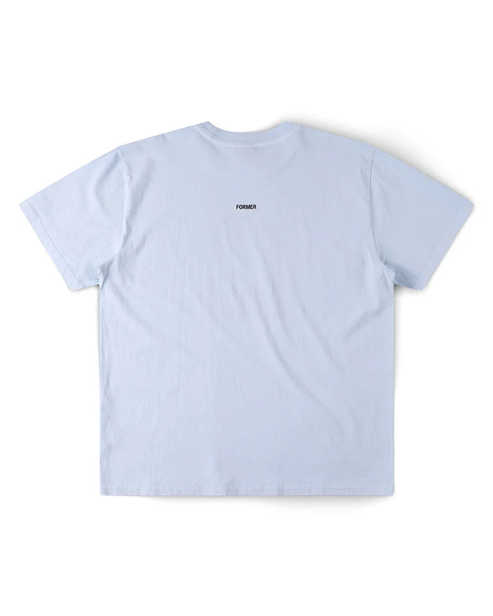 FORMER CRUX OVERDYE T-SHIRT // WASHED SKY