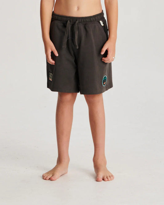 Critical Slide Lazydayz Kids Fleece Short - Asphalt
