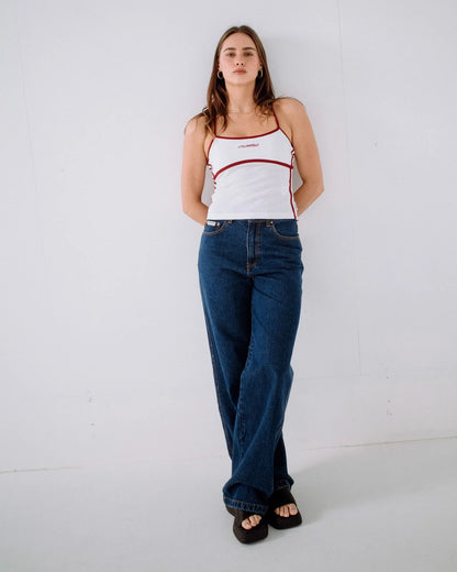 Rusty Cyprus High Waist Wide Leg Jeans