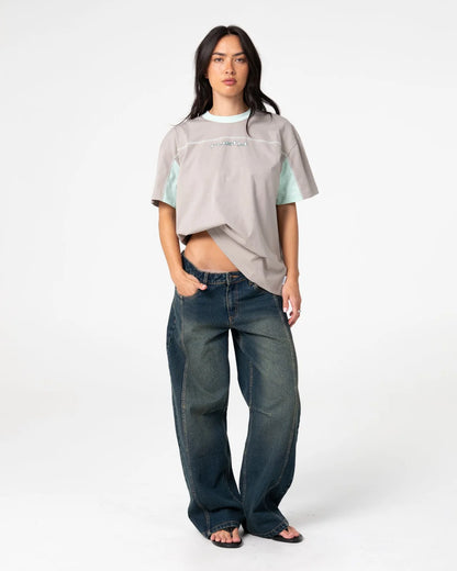 Rusty Cyberwaves Oversized Tee