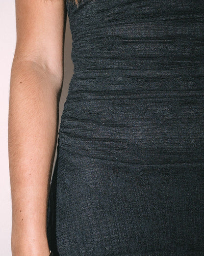 Rusty Bloomed Lace Mini Tube Dress