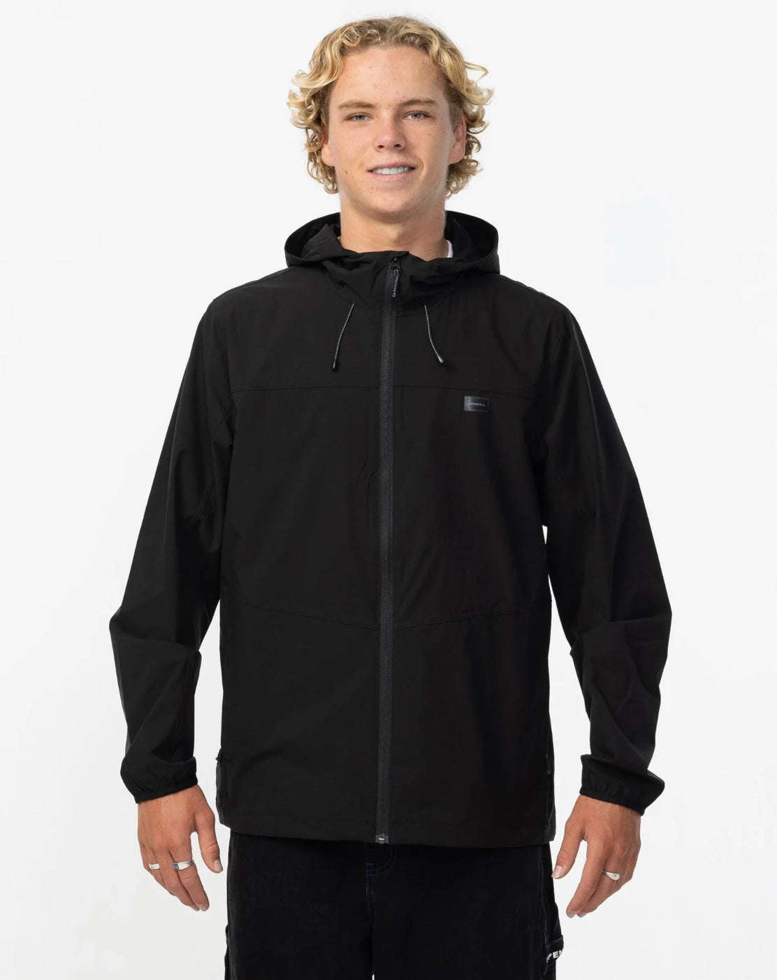 O’NEILL MEN'S TRVLR WINDBREAKER STRETCH JACKET - BLACK - essential surf and skate