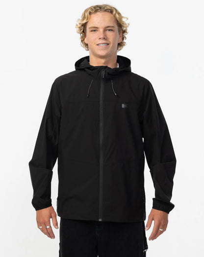 O’NEILL MEN'S TRVLR WINDBREAKER STRETCH JACKET - BLACK - essential surf and skate