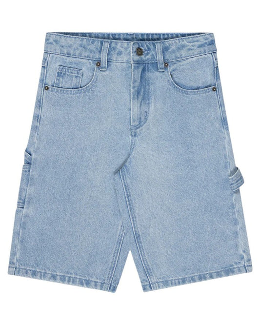 Santa Cruz Screaming Wave Patch Boys Carpenter Shorts Light Indigo