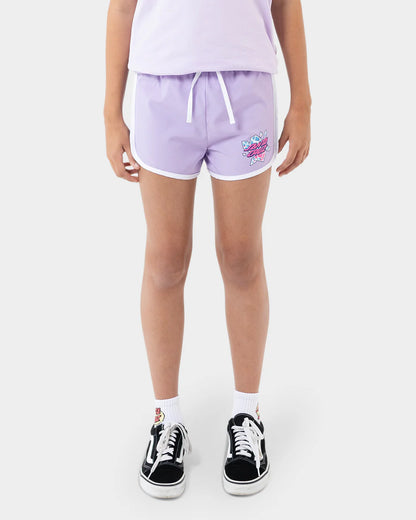 Santa Cruz Crystal Stack Girls Short Lavender - essential surf and skate