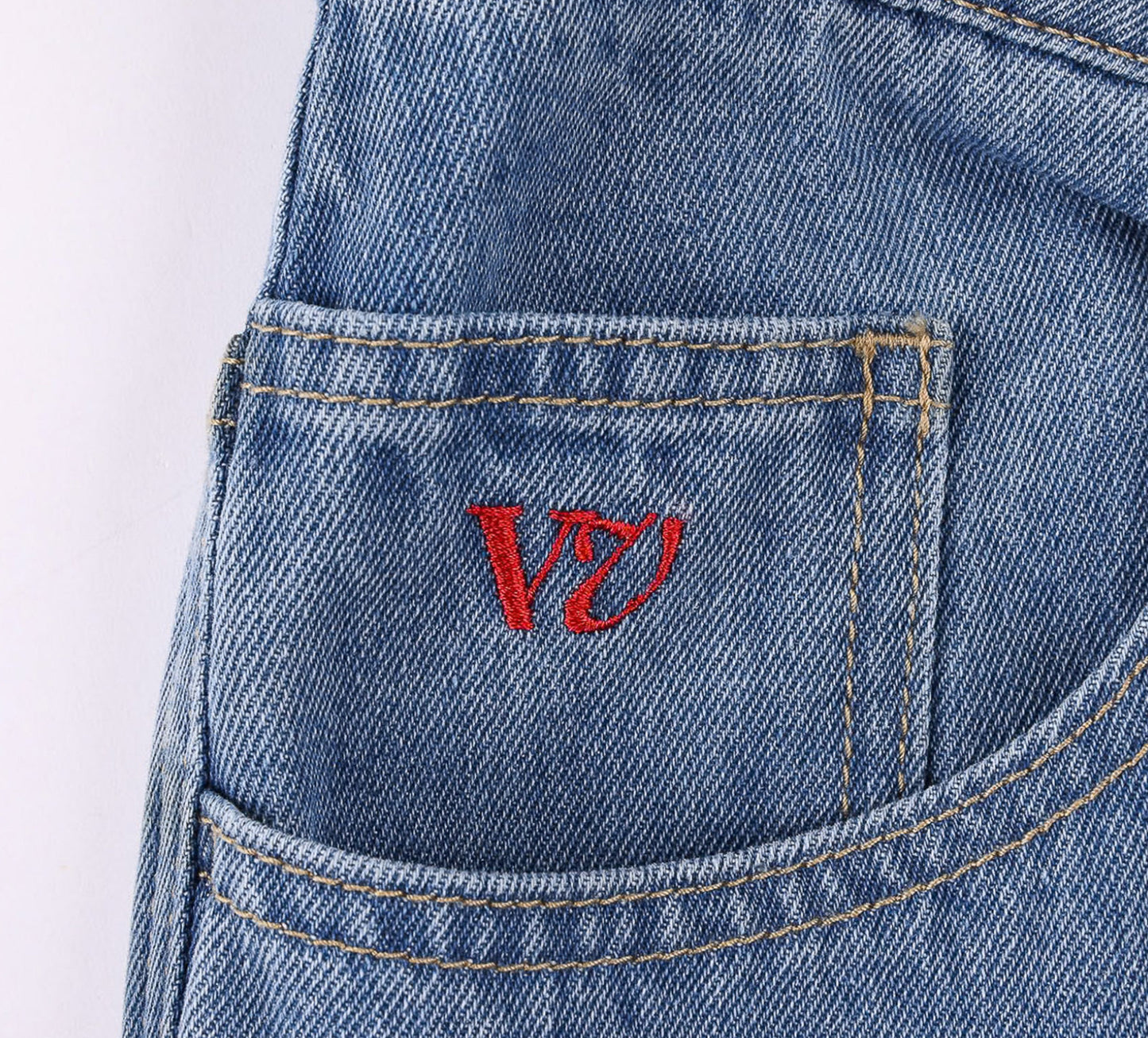 RIVVIA WORLD SERIES DENIM SHORT : BLUE