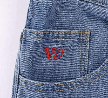 RIVVIA WORLD SERIES DENIM SHORT : BLUE
