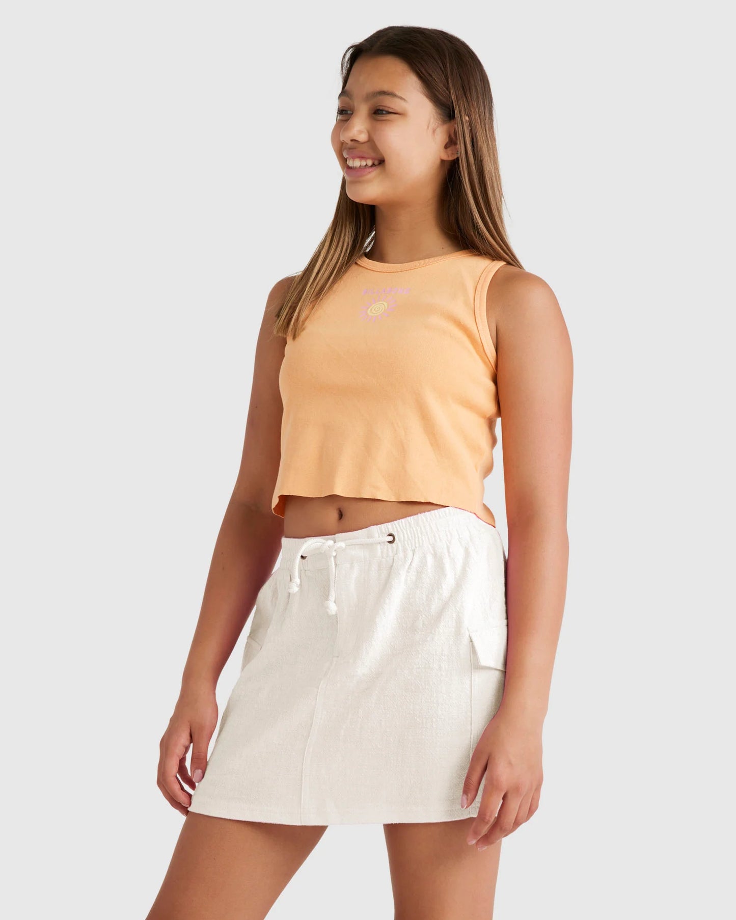 Billabong Girls 6-14 Waves And Sun Tank Top - essential surf and skate